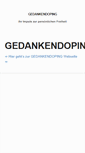 Mobile Screenshot of info.gedankendoping.de